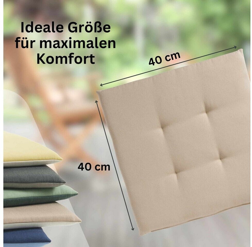 Tom Tailor Dove Chairpad Sitzkissen 40x40cm, beige, Oeko-Tex Standard 100 (75477-030-40-40) ab 37,99 € (Oktober 2026)