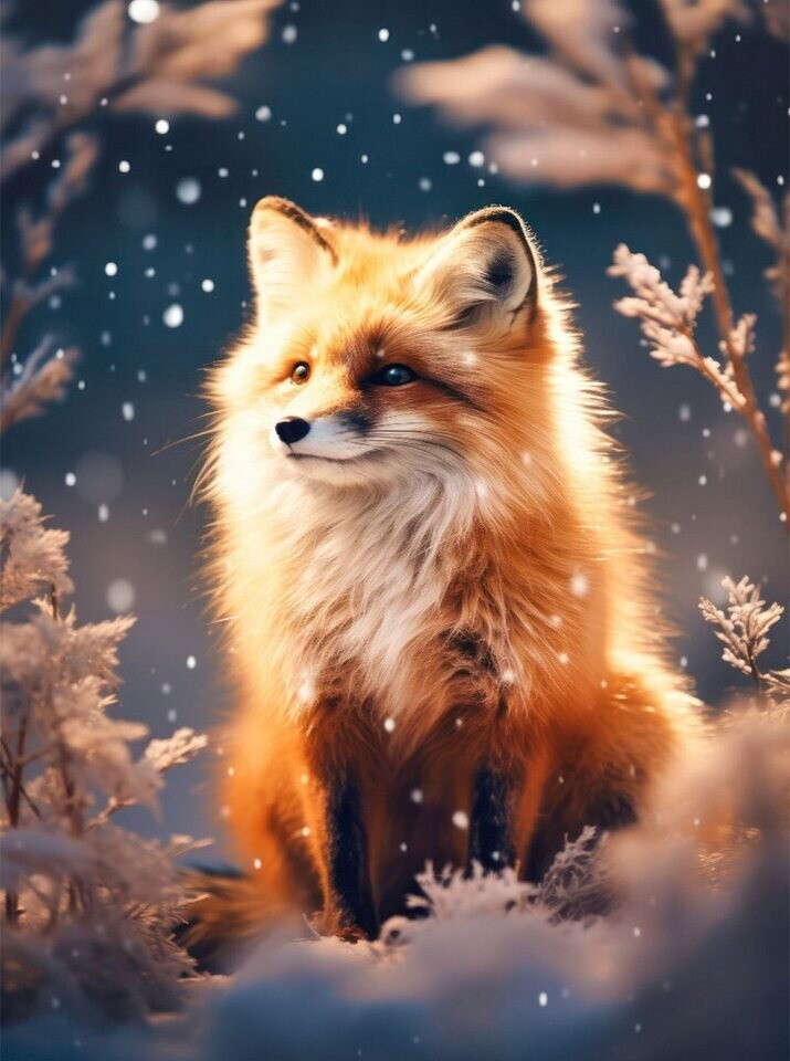 Calvendo Puzzle Fuchs im Schnee, 2000 Teile, 90x67cm (4066851218939) ab ...