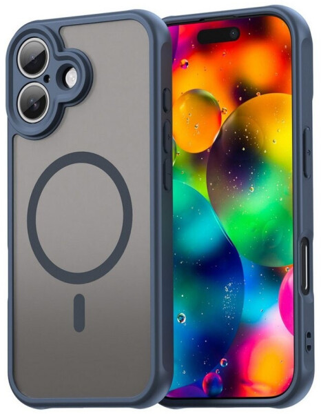 Betterfon Hülle Magnetisch Apple iPhone 17 Matte Case Blau