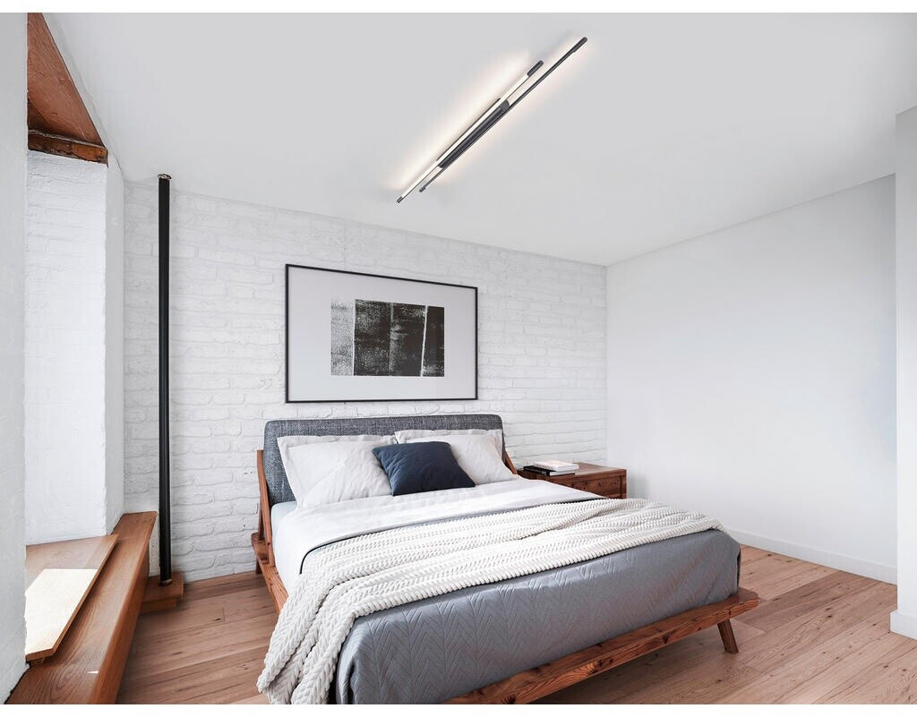 Helestra LEDA LED-Deckenleuchte 150cm, titangrau, dimmbar (25/2602.80 ...