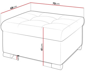 Mirjan24 Niko Polsterhocker klein, 70x68x41cm (Rico 12) ab 108,00 ...