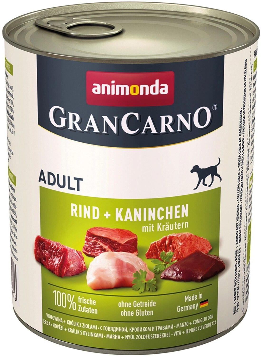 Animonda Gran Carno Adult lapin & herbes (800 g)