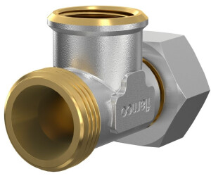 Produktbild von Flamco Flexovit S 1/2″ Wasserschlagdämpfer – 10 Bar, DN15, Vollmessing Verchromt – Für Trinkwasserinstallationen