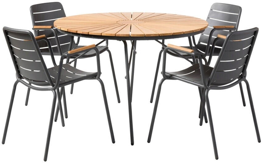 Gardenson Parc Gartentischgruppe 5-tlg. Teakholz/Metall anthrazit (001685002104) ab 1.049,00 € (Oktober 2026)