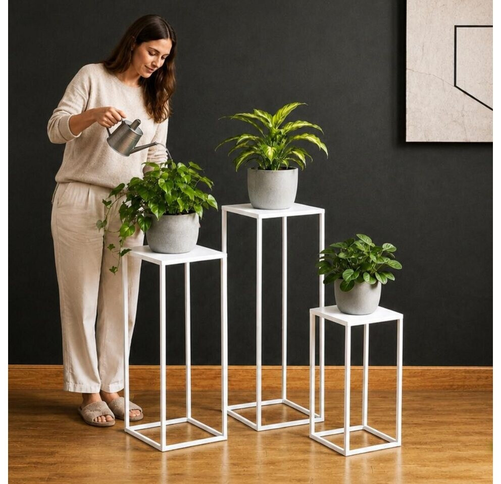 DanDiBo Blumenhocker Metall, weiß, eckig, 3er-Set (96482) ab 59,89 € (Oktober 2026)