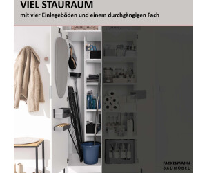 Fackelmann Putzschrank 1 Tür, 4 Böden, 50x188x65cm, weiß ab 339,15 € (Oktober 2026)