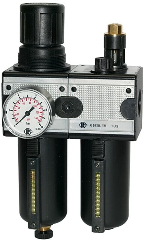 Riegler Multifix Riegler multifix Wartungseinheit 2-tlg., Metallbehälter, BG 3, G 1/2 ...