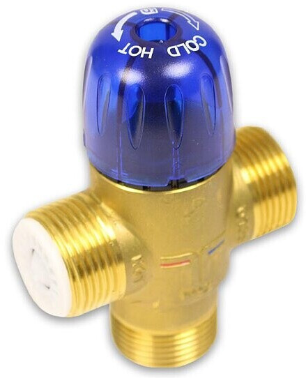 Thermostat-Mischventil DN20 – Aus Kupfer, 3/4″ BSP, 35–55°C, Verbrühungssicher