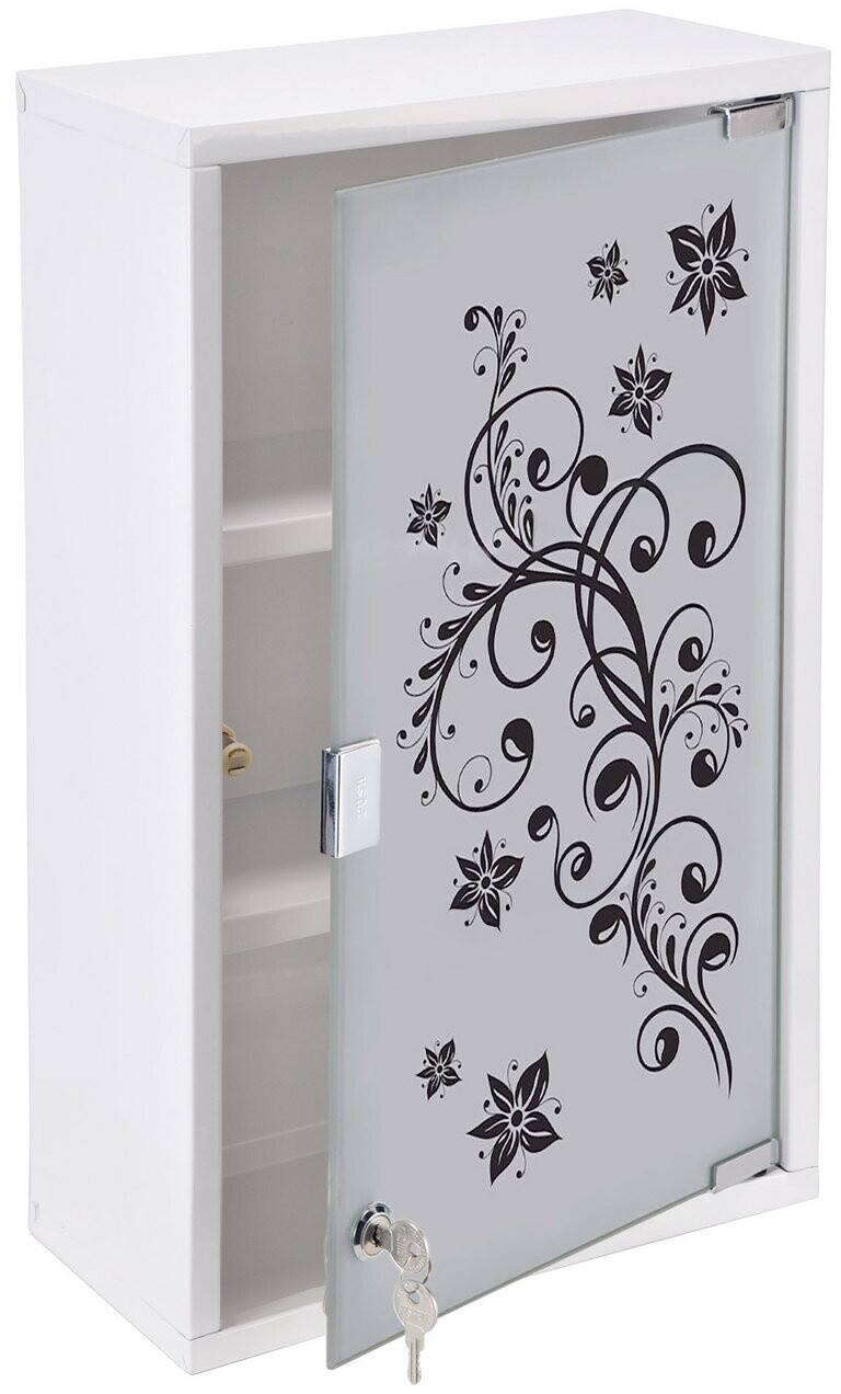 Spetebo Metall-Medizinschrank 50x30cm abschließbar, 3 Fächer, Glastür (33288) ab 38,95 € (Oktober 2026)
