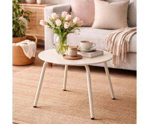 HowHomely Beistelltisch Metall, beige, rund, 50x50x40cm (HH-X99001820) ab 31,99 € (Oktober 2026)