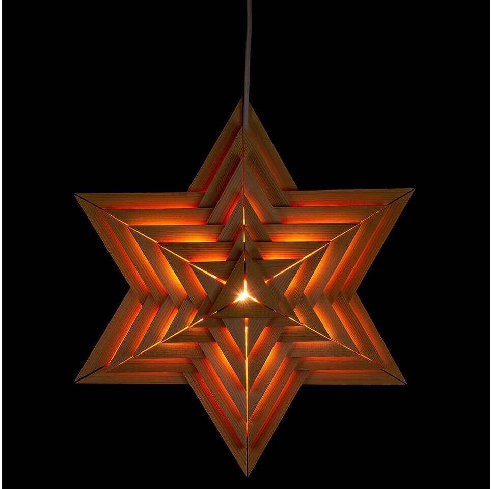 Dregeno Seiffen Weihnachtsstern Fensterbild aus Holz, elektrisch beleuchtet, Ø 40cm (197/012) ab 91,13 € (Oktober 2026)