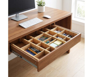 Relaxdays Schubladentrenner-Set, 22-teilig, verstellbar 43,5-56,5cm, Bambus ab 43,71 € (Oktober 2026)
