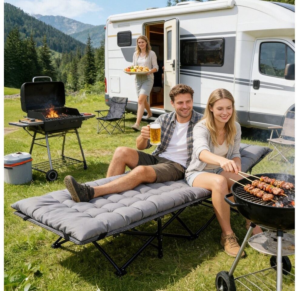 Sekey Tragbares Feldbett mit Matratze grau ab 52,99 € (Oktober 2026)