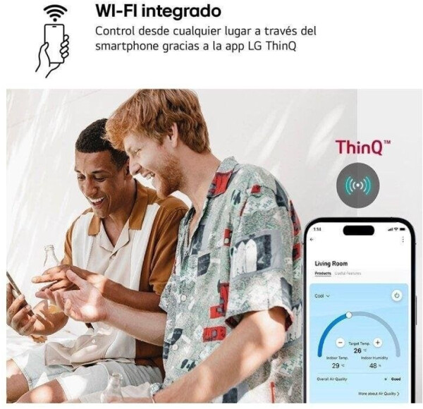 LG Split-Klimaanlage REPLACE12X 3010 kcal A++/A+ Wärmepumpe WiFi (REPLACE12X.SET), Bild 4