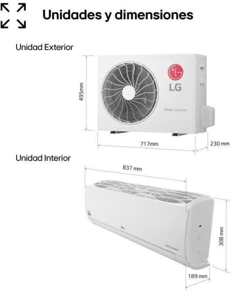 LG Split-Klimaanlage REPLACE12X 3010 kcal A++/A+ Wärmepumpe WiFi (REPLACE12X.SET), Bild 7