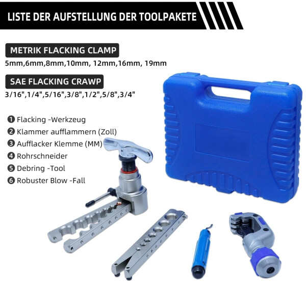 CCLife Technic Taumelbördelgerät metrisch/zöllig 5-19mm für Klimaanlage (4812), Bild 6
