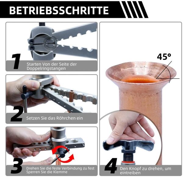 CCLife Technic Taumelbördelgerät metrisch/zöllig 5-19mm für Klimaanlage (4812), Bild 8