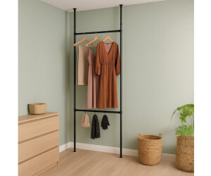 Relaxdays Garderobensystem Teleskop, 165-300cm höhenverstellbar, 75-120cm Breite, schwarz (10051387) ab 38,70 € (Oktober 2026)