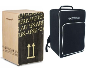 Schlagwerk CP404 2inOne Cajon schwarz mit Tasche (CP-404BLK-Bag