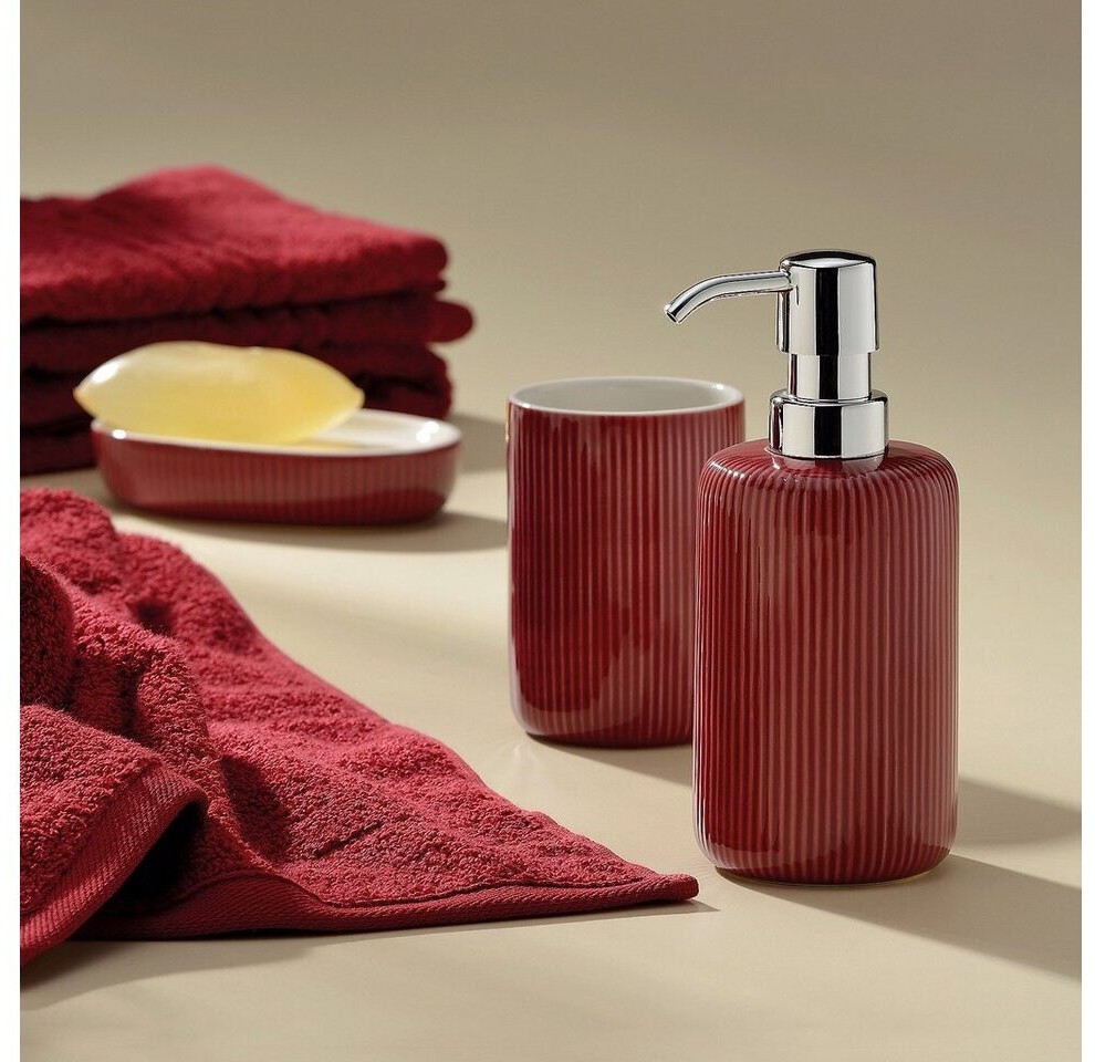 Kela Ava Seifenspender Keramik 350ml rot (24412) ab 10,70 ...