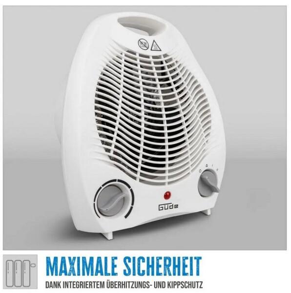 Güde GH 2000 Heizlüfter 2 Heizstufen, Ventilatorfunktion, 2000W (85175), Bild 2