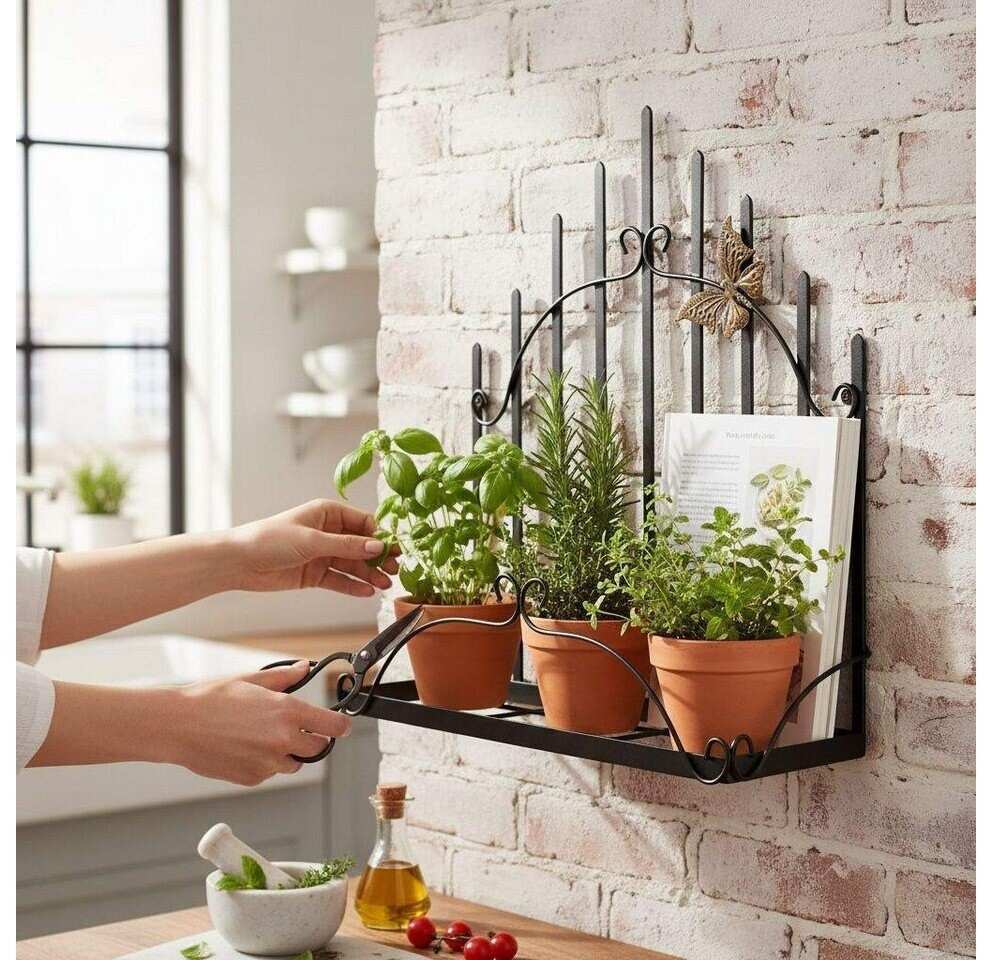 DanDiBo Wandregal Küche/Balkon, Metall, schwarz (96237) ab 59,99 € (Oktober 2026)