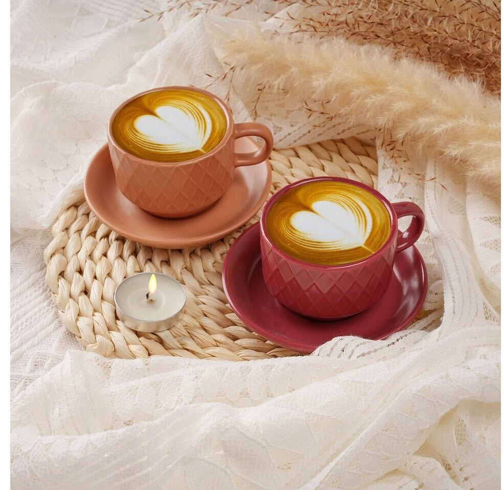 MiaMio Palmanova Espressotassen-Set 6x75ml Keramik mit Ständer und Untertassen (MM-095) ab 36,99 € (Oktober 2026)
