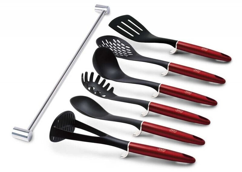 BerlingerHaus Küchenutensilien-Set 7-teilig mit Wandhalter, burgund (BH-6325) ab 50,00 € (Oktober 2026)