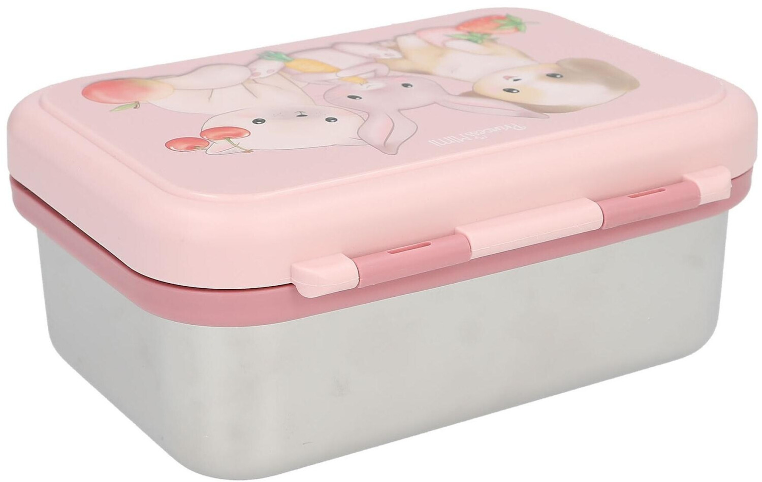 Depesche Princess Mimi Brotdose – Rosa Lunchbox Mit 3 Fächern & Separaten Klappdeckeln – Für Mädchen, Schule & Ausflüge