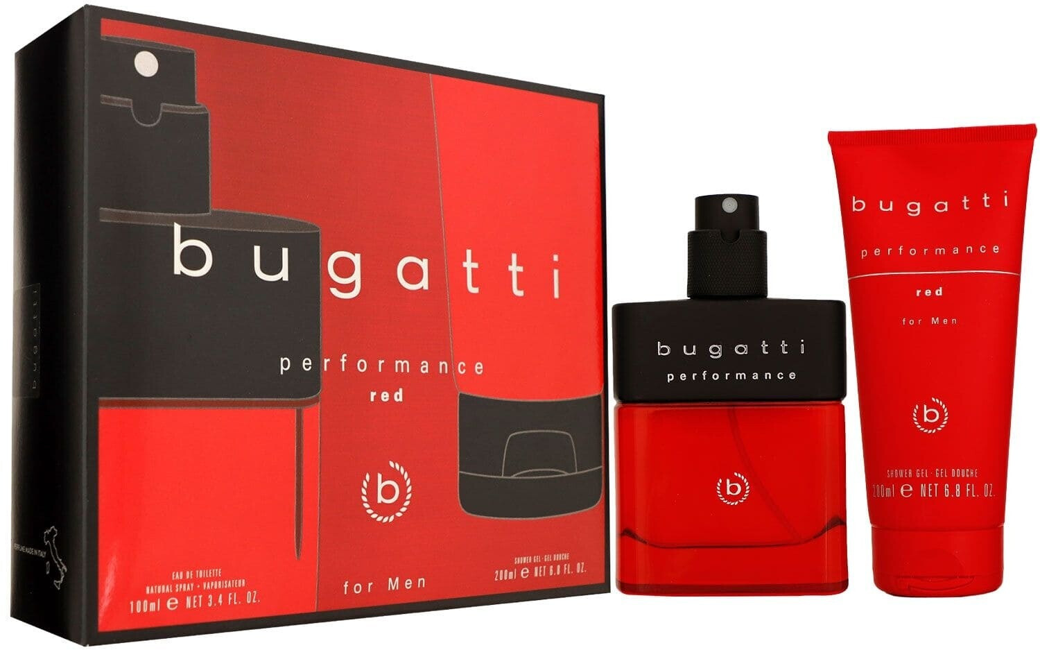 Bugatti Performance Red Geschenkset, Eau de Toilette 100ml + Duschgel 200ml ab 26,99 € (Oktober 2026)