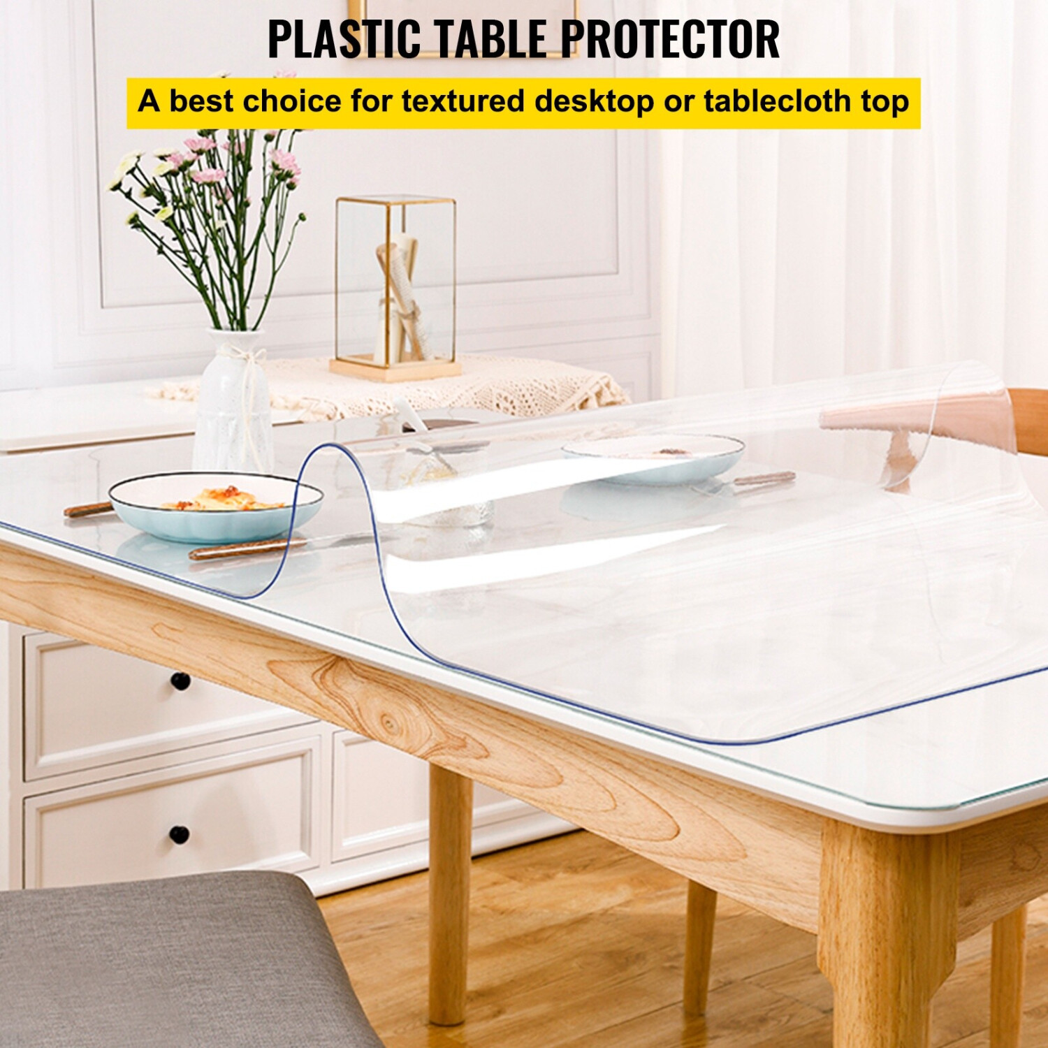 VEVOR PVC-Tischfolie transparent, wasserdicht, 1016x1828mm, 1,5mm ab 25,99 € (Oktober 2026)