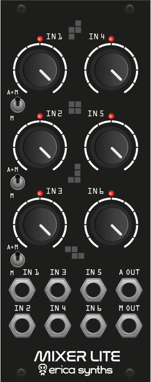 ERICA SYNTHS DRUM MIXER LITE - MODULARSYNTHESIZER-MIXER AB 159