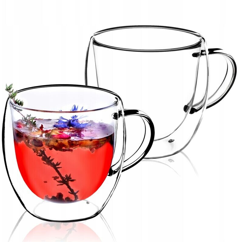 Kadax Doppelwandige Glastasse mit Henkel 250ml, 2er-Set (K127) ab 13,99 € (Oktober 2026)