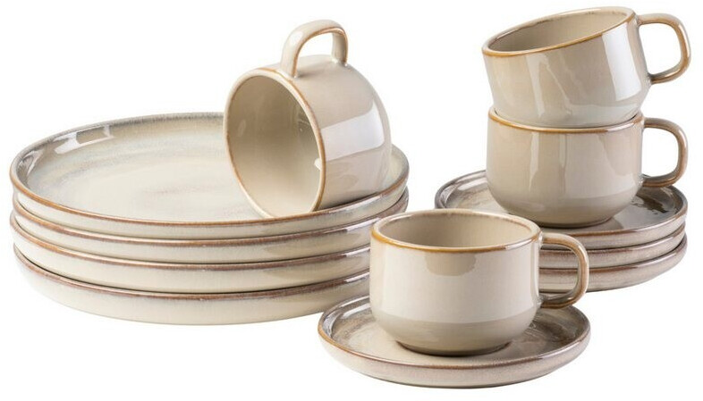 Gipfelstück Nebelwald Kaffeeservice 12-teilig, beige, Steinzeug (62167223-0) ab 93,99 € (Oktober 2026)