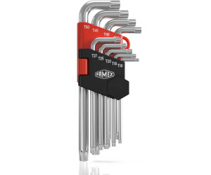 9 tlg. Profi Schlüssel Set mit Loch für Torx® Winkelschlüssel Werkzeug extra lang | 1103G01707 9 tlg. Profi Schlüssel Set mit Loch für Torx® Winkelschlüssel Werkzeug extra lang | 1103G01707