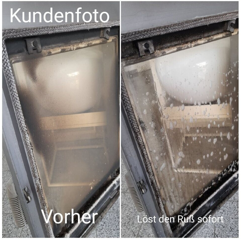 Kaminreiniger 500 Ml – Ofenscheibenreiniger Ruß-Ex Für Kachelöfen CleanPrince Kaminscheiben-Reiniger