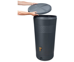 4rain MILO Regentonne Komplett-Set 230l graphite grey ab 142,00 ...