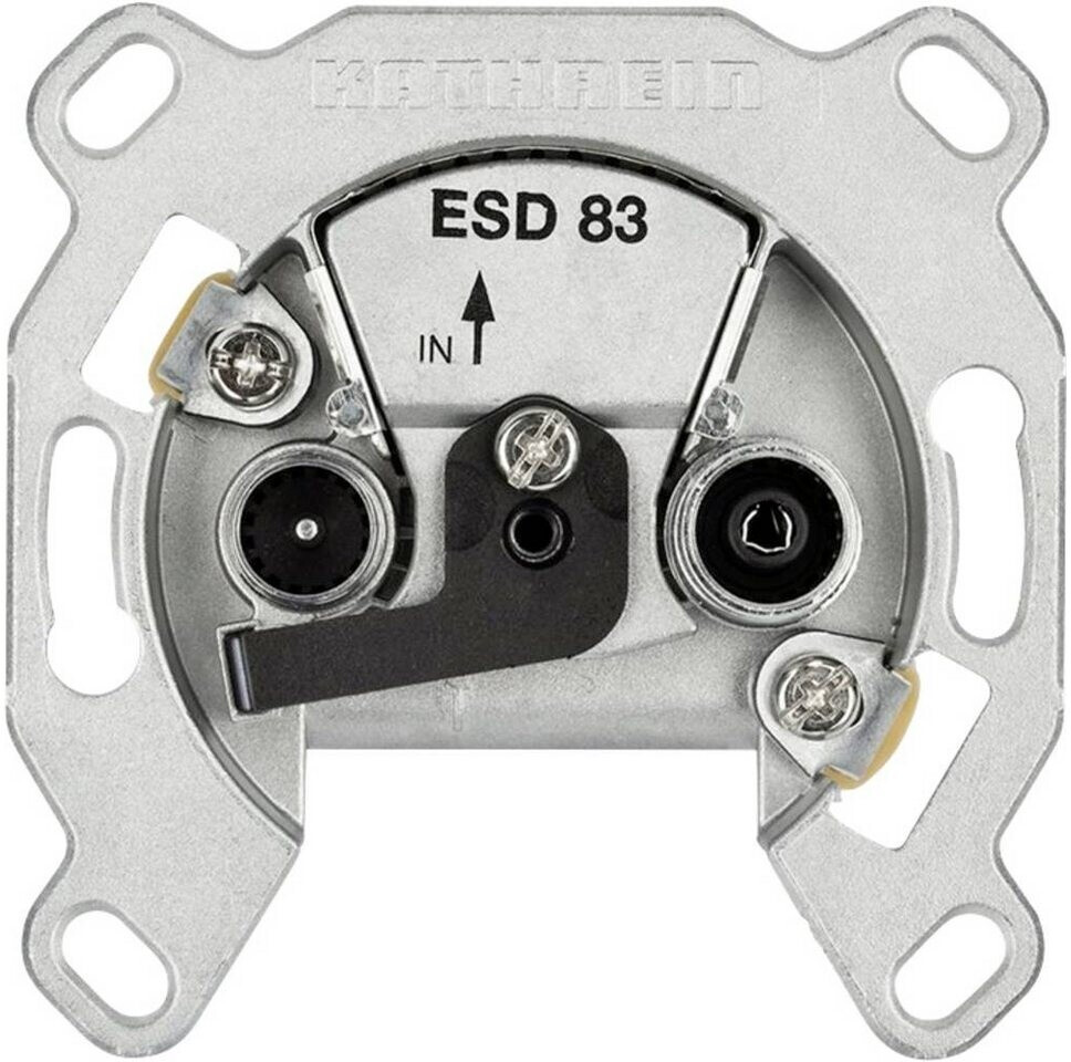 Kathrein ESD 83 Prise Antenne Large Bande IEC Twin, BK/DAB+/SAT/FM ...