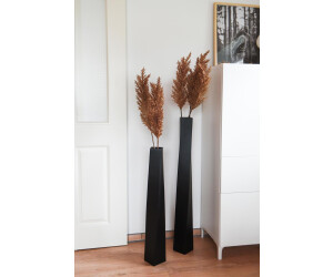 Vivanno HYDRON Bodenvase Fiberglas, schwarz matt, 11x11x100cm ab 79,90 € (Oktober 2026)
