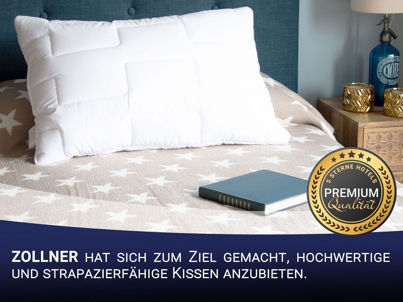 ZOLLNER Kopfkissen 50x80cm, Mikrofaser, weiß ab 33,99 € (Oktober 2026)