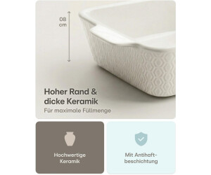 Praknu Auflaufform klein, Keramik, Antihaftbeschichtung, weiß, 1,35l (77702) ab 18,99 € (Oktober 2026)