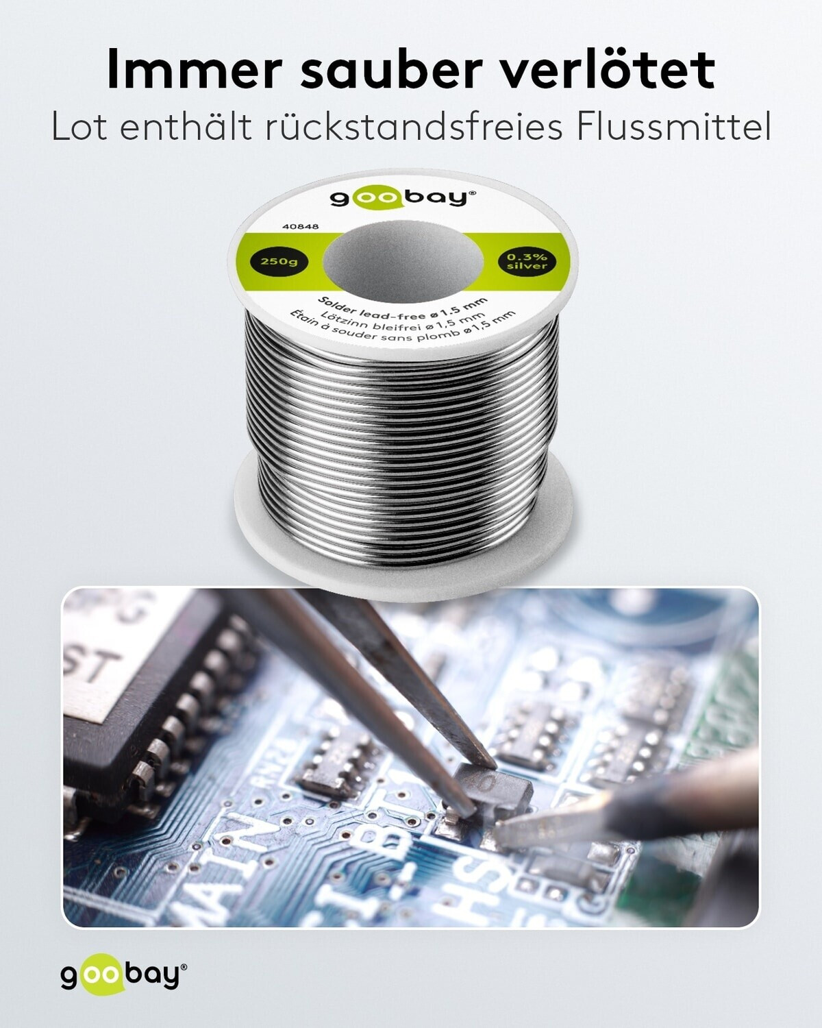 Lötzinn bleifrei, 0,75 mm, 250 g, 38,30