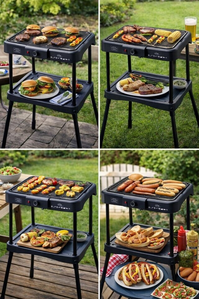 Elta Elektrogrill Stand- & Tischgrill 2in1 2000W, schwarz (SBGT-2000.1) ab 31,95 € (Oktober 2026)