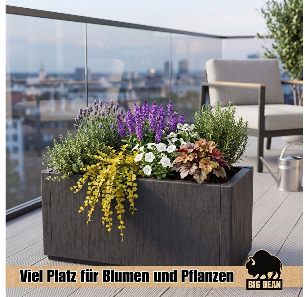 BigDean Blumenkasten 80L, 80x36x35cm, Ablaufboden, winterfest (1002812) ab 40,78 € (Oktober 2026)