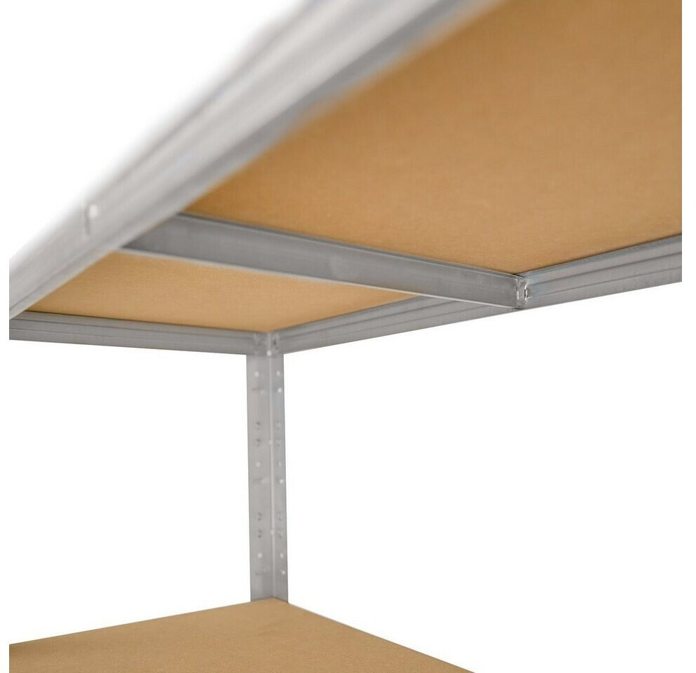 Shelfplaza Schwerlastregal – 155x120x40 Cm, Verzinkt, 5 Böden, 175 Kg Tragkraft Pro Boden – Metallregal Für Keller, Garage & Werkstatt