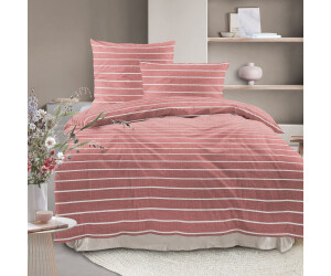 Irisette Easy Soft-Seersucker Bettwäsche 155x220cm, rot-weiß gestreift (8548-60) ab 44,90 € (Oktober 2026)
