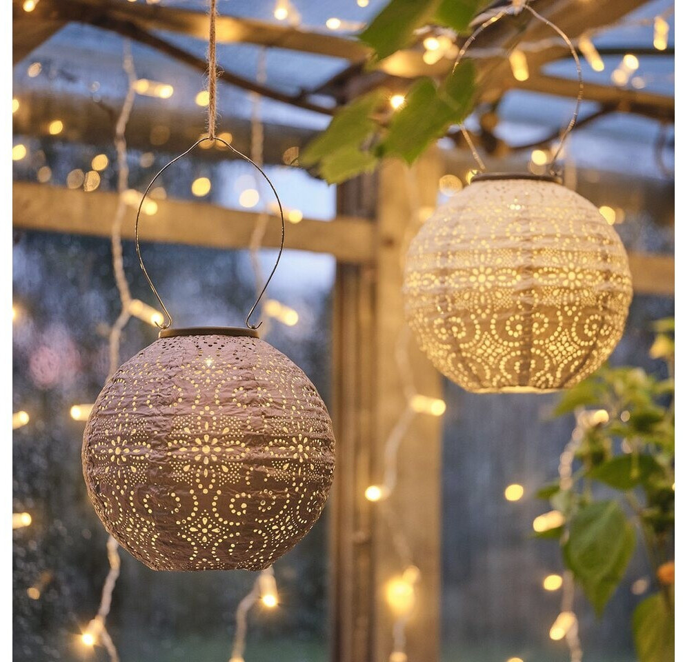 Lights4fun Scandi Tyvek Solar-Lampions 3er-Set, warmweiß, 30cm (SL26002) ab 49,99 € (Oktober 2026)