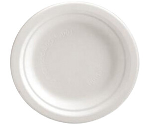 Zuckerrohr Teller rund pure, ungeteilt 23 cm natur