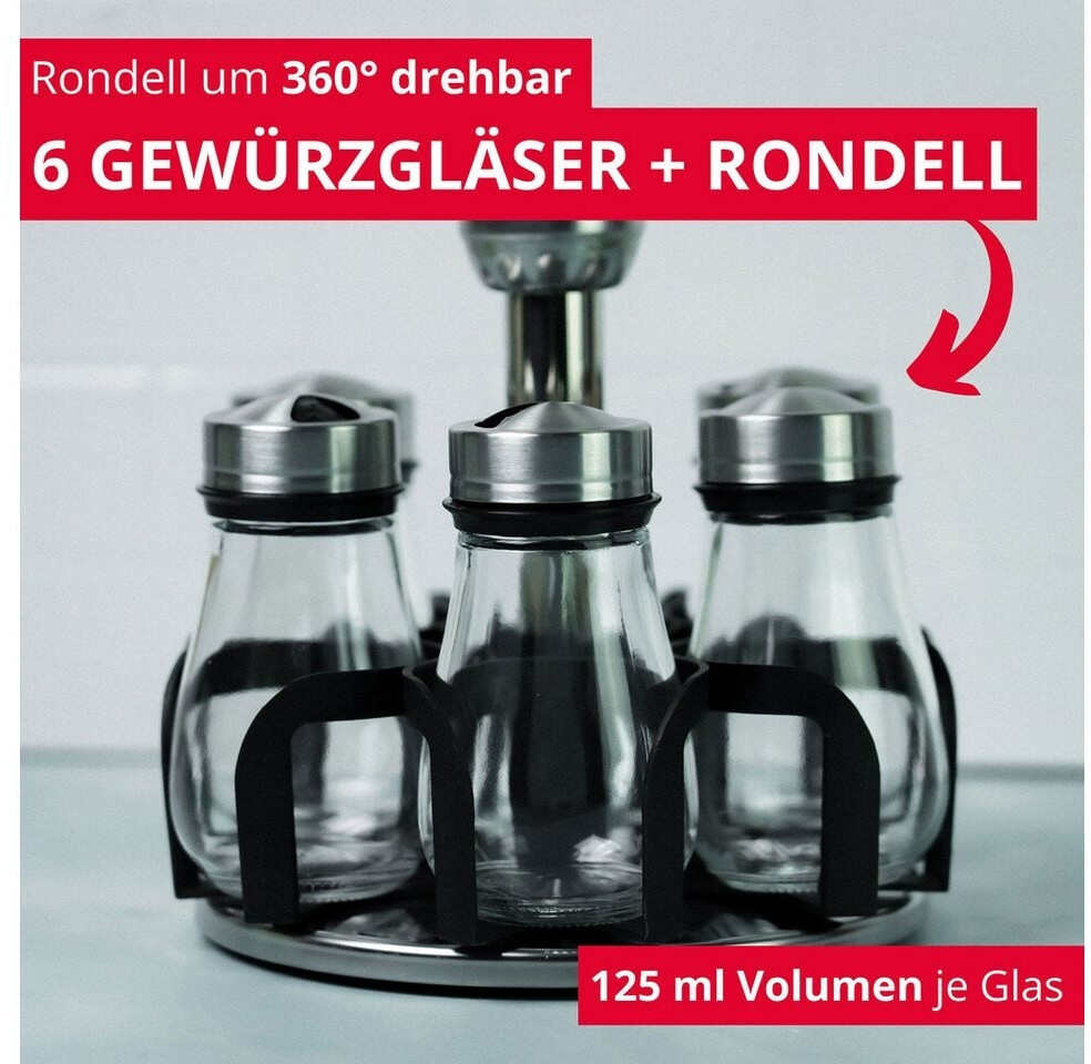 Westmark Lissabon Gewürzstreuer-Set mit Rondell, 7-tlg. (65062260) ab ...