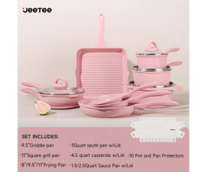LuxusKollektion Antihaft-Granit Topfset 23-teilig Induktion pink ab 295,94 € (Oktober 2026)
